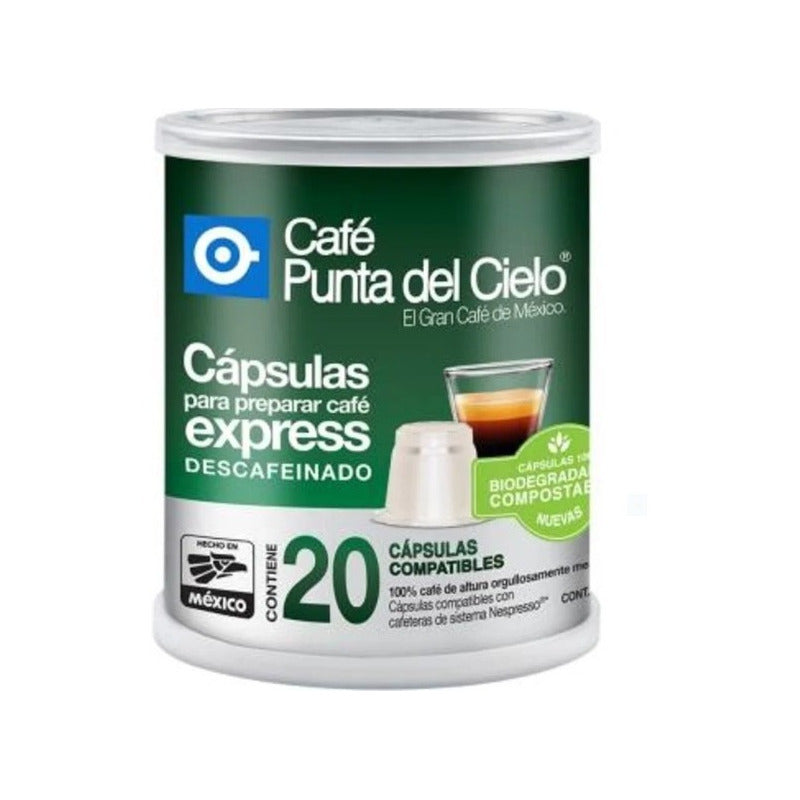 Cápsulas Café Punta Del Cielo Descafeinado( 2 Cajas C 40pz)