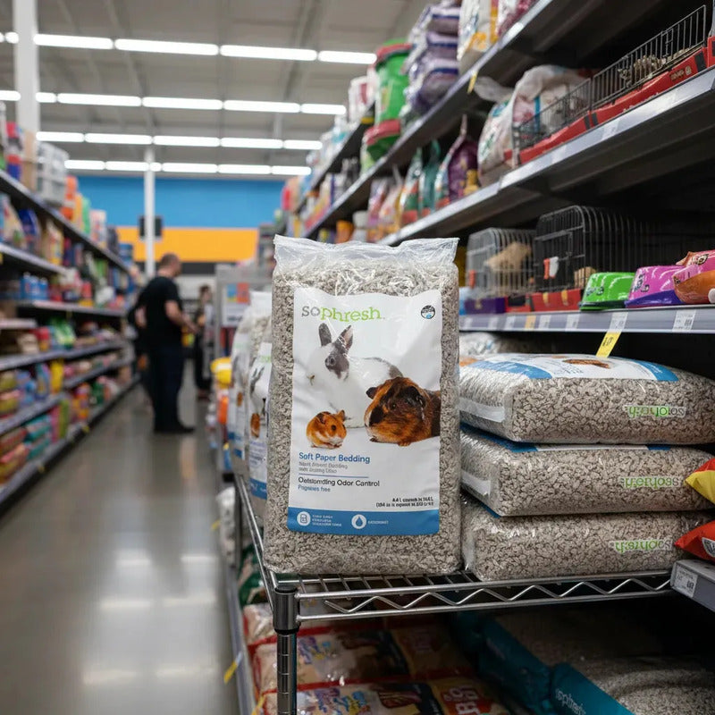 Papel Con Bicarbonato Sin Aroma Para Pequeñas Mascotas, 14 L Gris