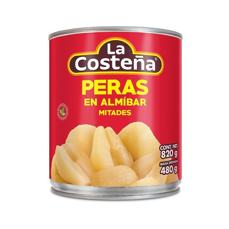 Peras En Almibar La Costeña Lata 820gr (2piezas)