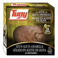 Atún Aleta Amarilla Solido Aceite De Oliva Tuny 6 Pz D 140gr