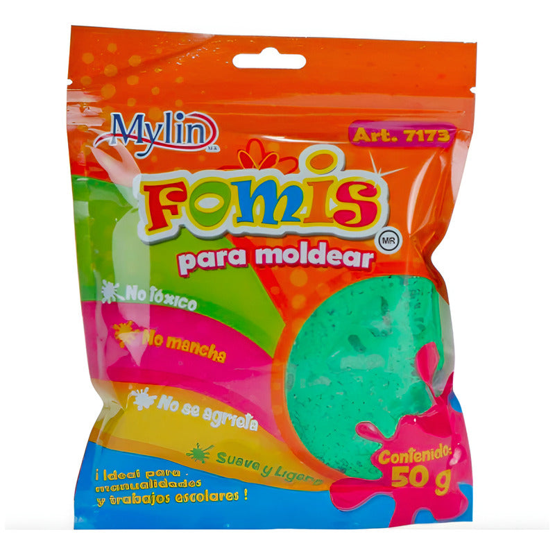 Fomi Suave Moldeable Color Verde 6 Piezas De 50g Verde