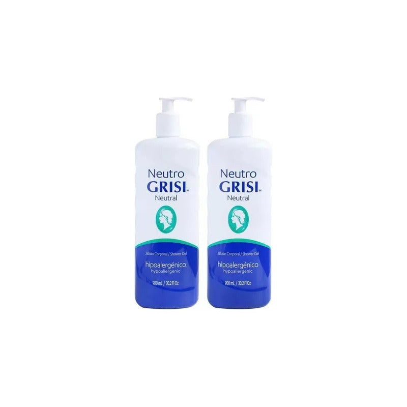 Jabón Corporal Grisi Neutro 2 Pzas De 900 Ml