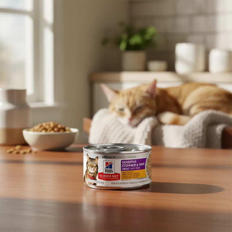 Alimento Húmedo Piel Y Estómago Sensibles Gato Adulto, 82 G