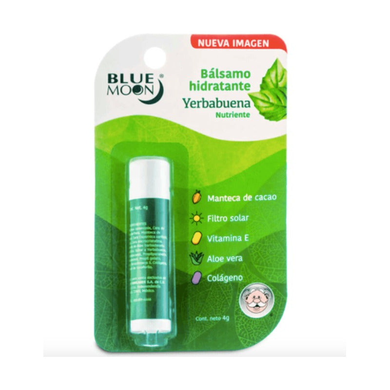 Balsamo Hidratante Yerbabuena Blue Moon 3 Piezas De 4gr