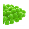 Mercería Pom Poms De 19mm Color Verde Lima 3 Paq De 100pz