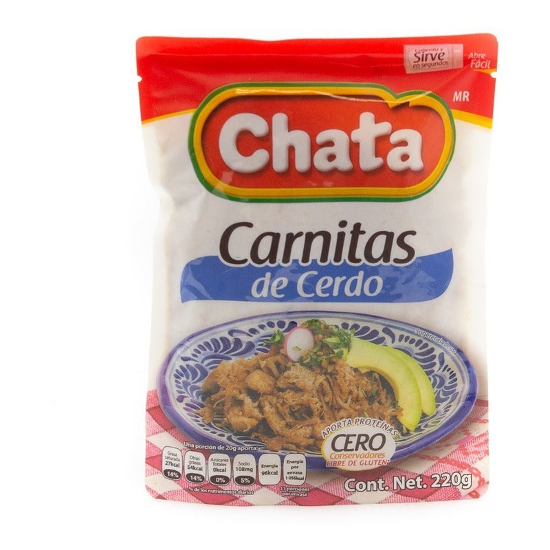 Carnitas De Cerdo Chata Pouch 220 Gr 4 Pack Ipg
