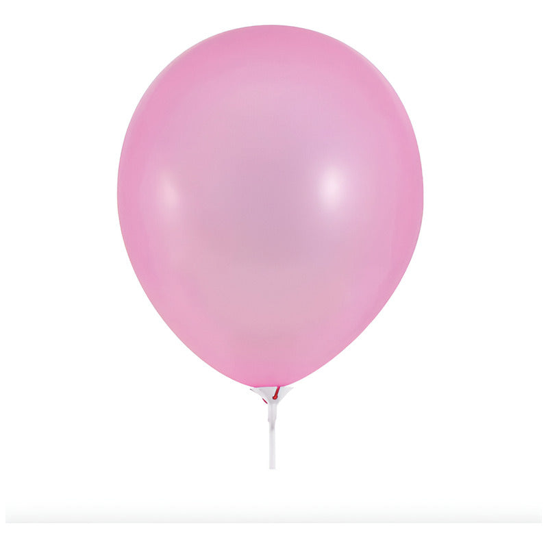 Globos Aperlados Color Rosa De 13cm  Paquete De 60pz Rosa