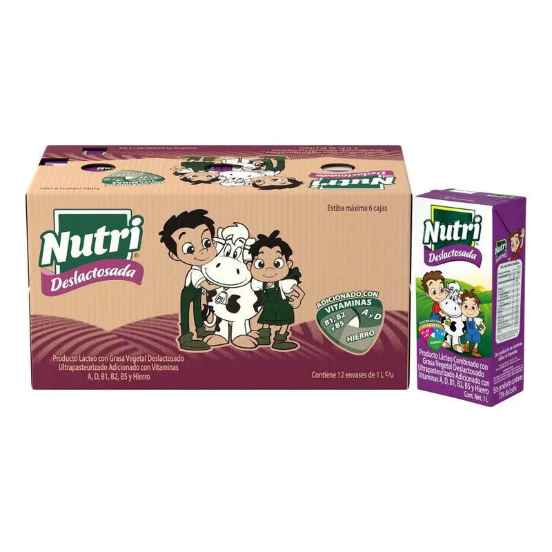 12 Pack Nutrileche 1 Litro C/u Leche Deslactosada