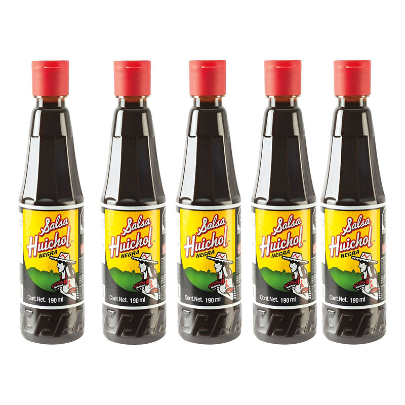 Salsa Huichol Negra 190ml (5piezas)