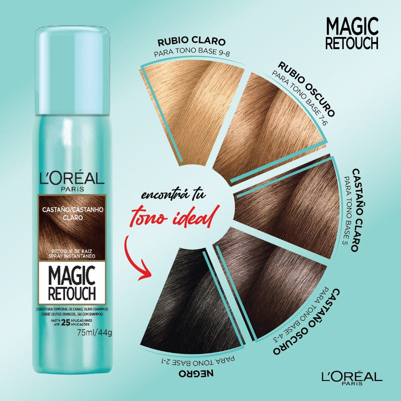 Retocador De Raíz Magic Retouch L'oréal Paris Negro
