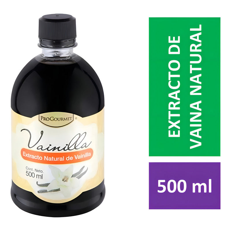 Extracto De Vainilla Pro Gourmet De Vainas Naturales 500ml