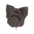 Flor Artificial Rosa Color Negro De 5.5cm 3 Piezas Negro