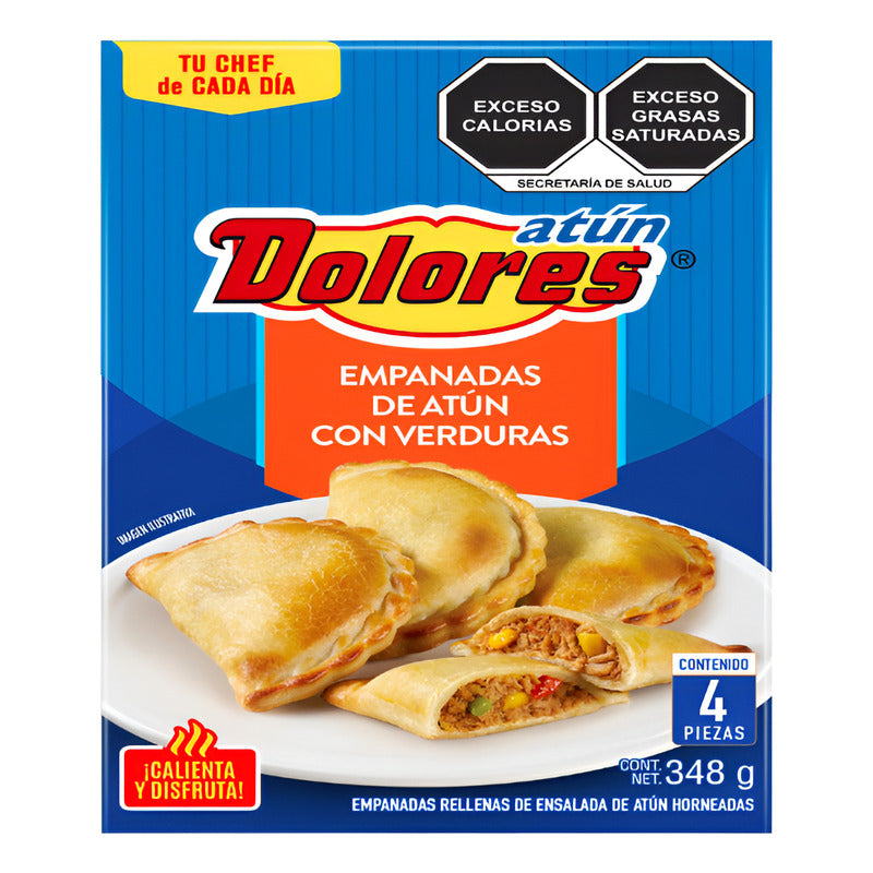 Empanadas De Atún Con Verduras Dolores 3 Paq De 348gr