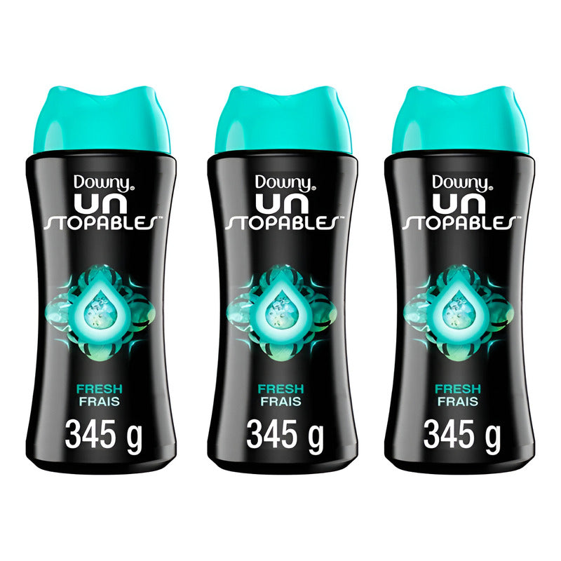 Perlas De Perfume Downy Unstopables Fresh 3 Pzas De 345gr
