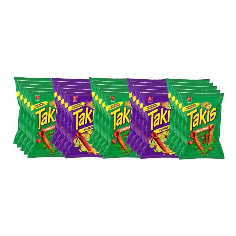 Papas Takis Barcel 25 Piezas 56g Surtidos