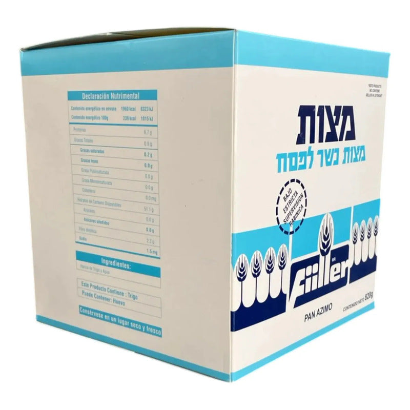 Matza Natural Pan Ázimo Filler 820 Gr
