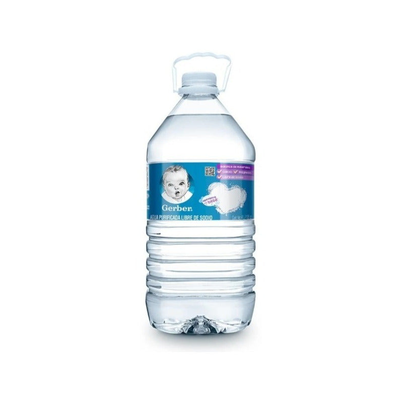 Agua Purificada Gerber 4 L (4 Piezas)