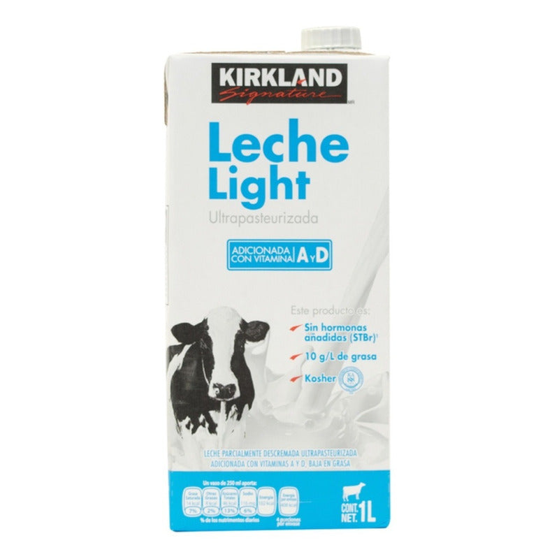 Leche Light, Kirkland Signature 12 De 1 L Ts