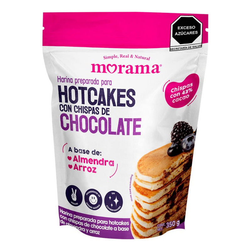 Harina Para Hotcakes Morama Con Chispas De Chocolate De 350g