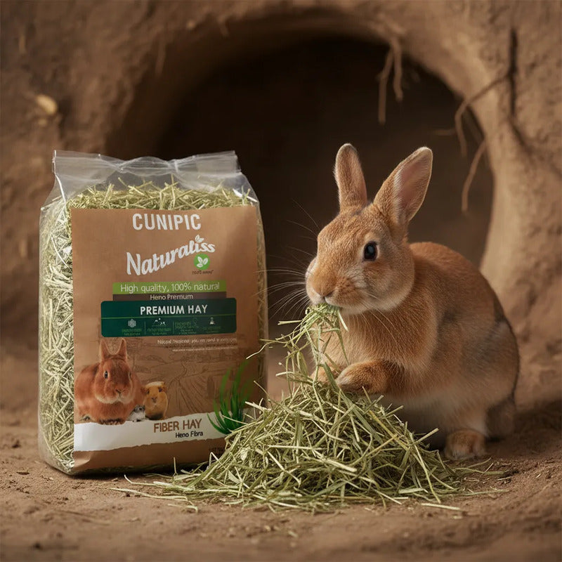 Naturaliss Heno Alto En Fibra Para Pequeños Mascotas, 5 Kg