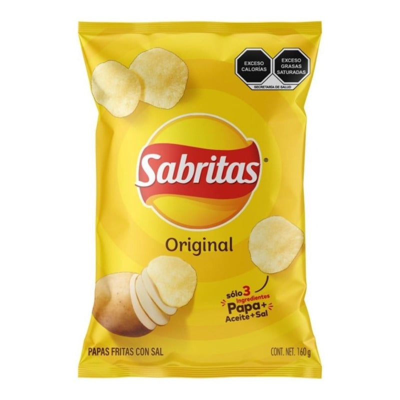 Papas Sabritas Original Original 160g 3pzas