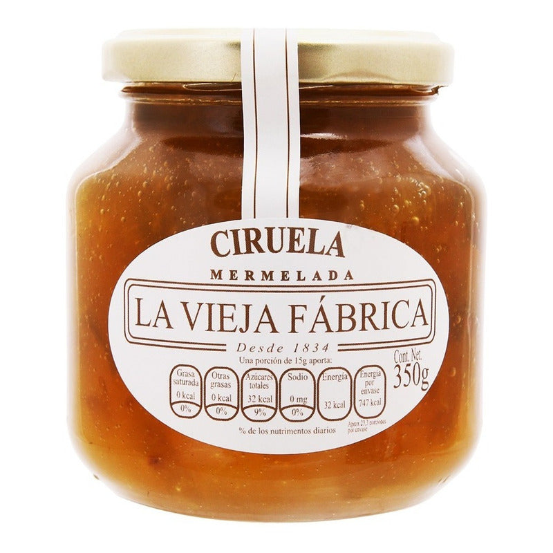 Mermelada De Ciruela La Vieja Fabrica 350 Grs 2 Pack Ipg