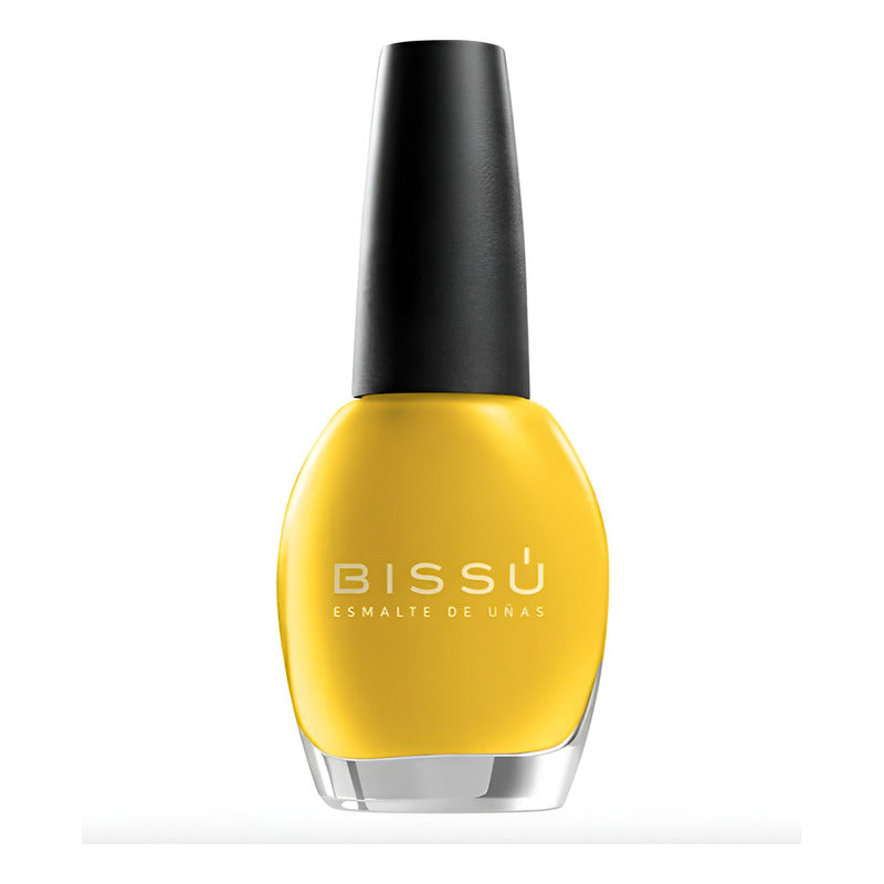 Esmalte De Uñas Bissú Color Amarillo Tulipan 6 Pzas De 15ml Amarillo Tulipan