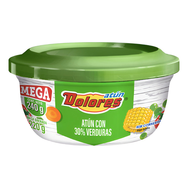 Ensalada De Atún Mega Dolores Cup Can 3 Piezas De 240gr