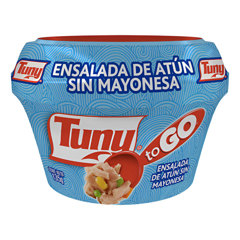 Ensalada De Atún Sin Mayonesa To Go Tuny 6 Piezas De 130grs