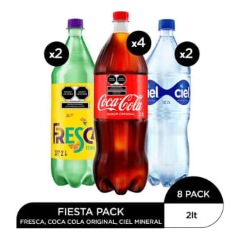 Refresco Coca Cola Fiesta Surtidos 2l (8piezas)