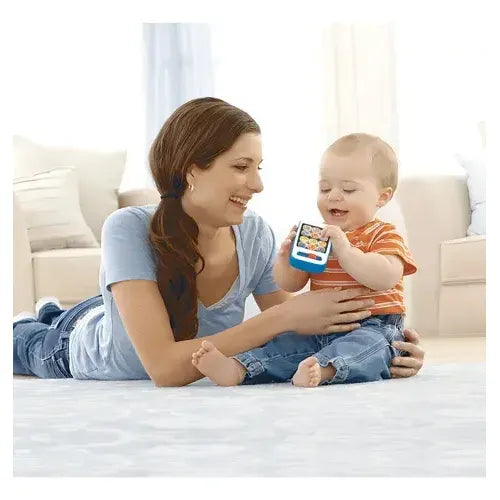 Fisher Price Ríe Y Aprende Smartphone De Aprendizaje Azul Color Azul