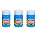 Pintura Acrílica Alta Calidad Color Azul Pacifico 3pz D 35ml Azul Pacífico