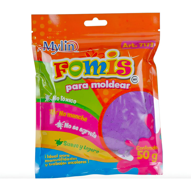 Fomi Suave Moldeable Color Morado 3 Piezas De 50g Morado
