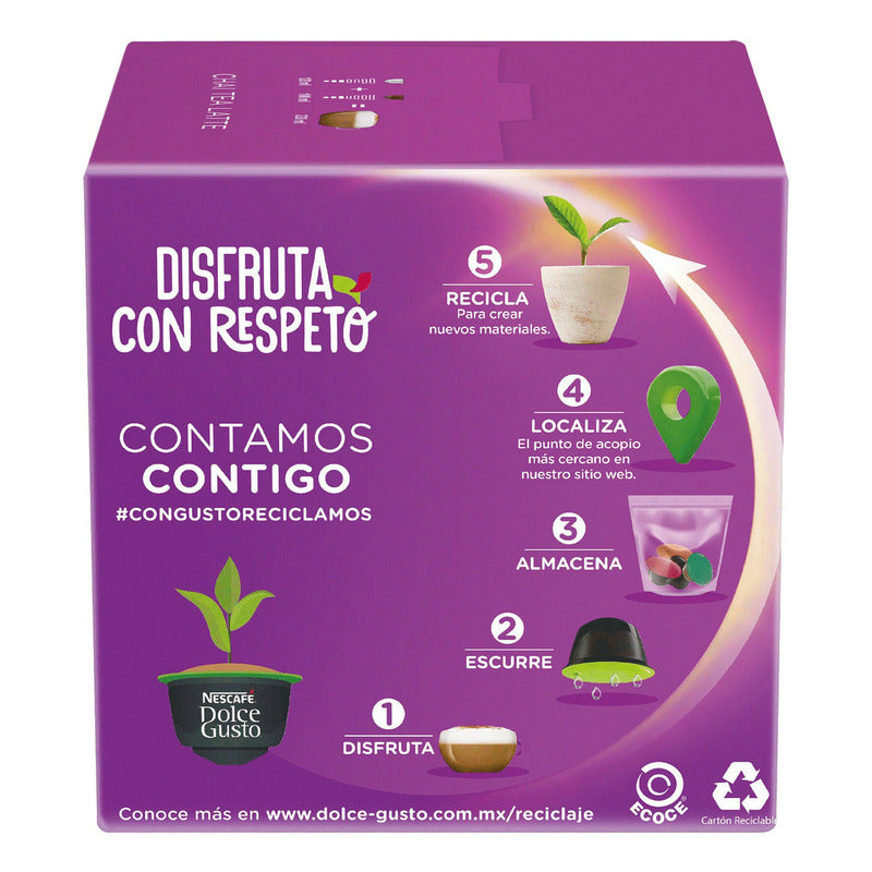 Nescafé Dolce Gusto Té Chai Latte | Polvo Para Preparar Bebidas | Caja De 16 Cápsulas