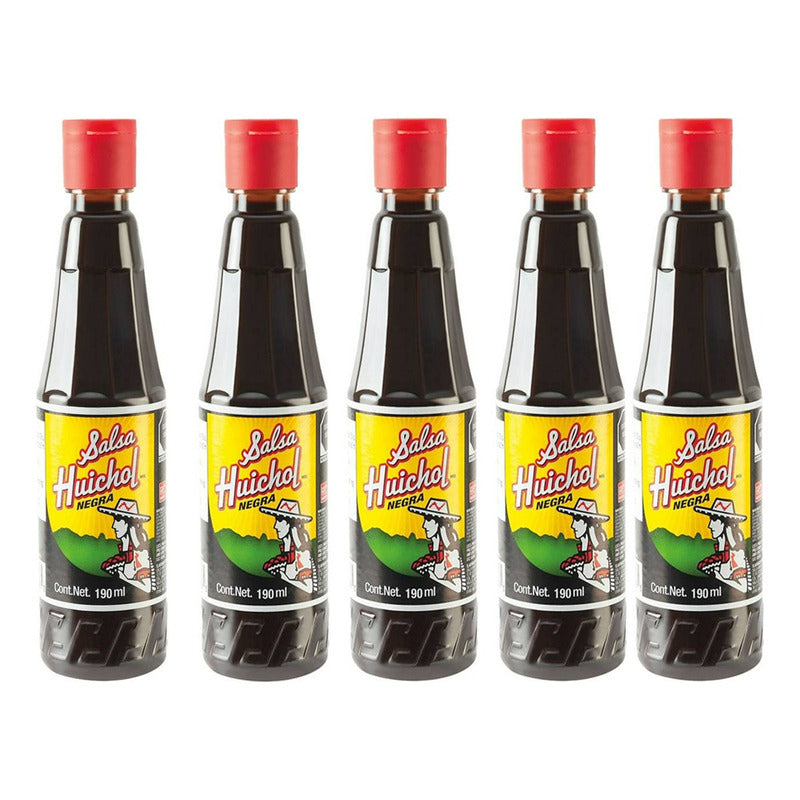 Salsa Huichol Negra 190ml (5piezas)