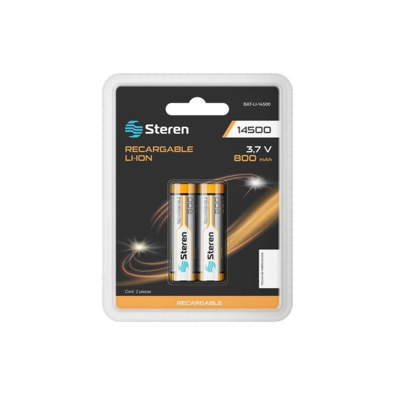 Baterías Recargables Li-ion 800 Mah Tipo 14500 Steren