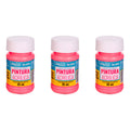 Pintura Acrílica Alta Calidad Color Flamingo 3 Pz De 35ml Flamingo