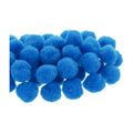 Mercería Pom Poms De 19mm Color Azul 1 Paquete De 100pz