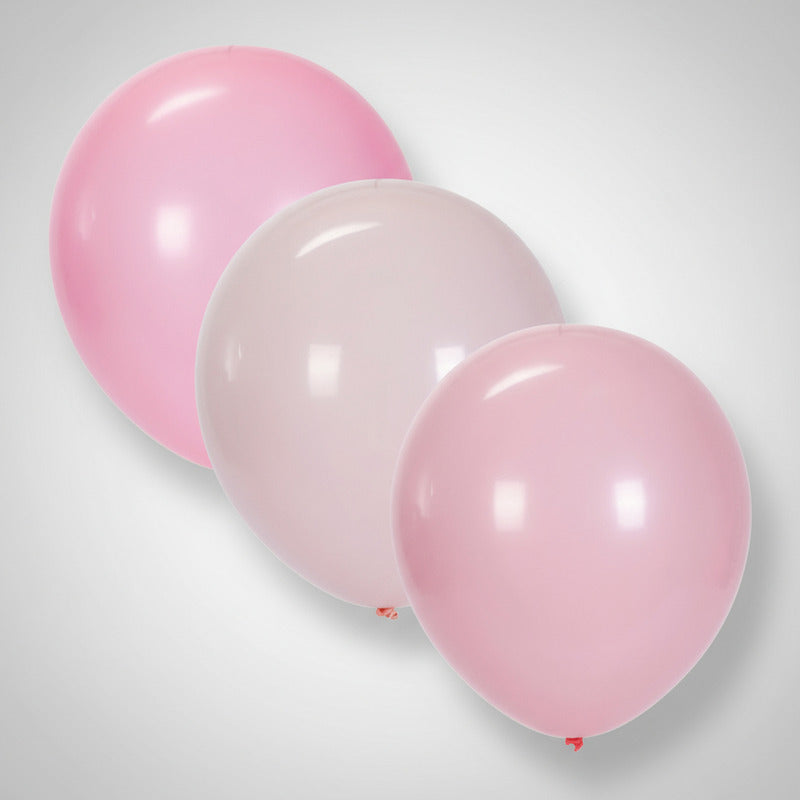 Globos Surtidos De 30cm Tonos Rosas  10 Piezas Surtido Rosas