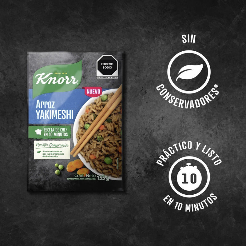 Arroz Knorr Yakimeshi 155g (3 Piezas)