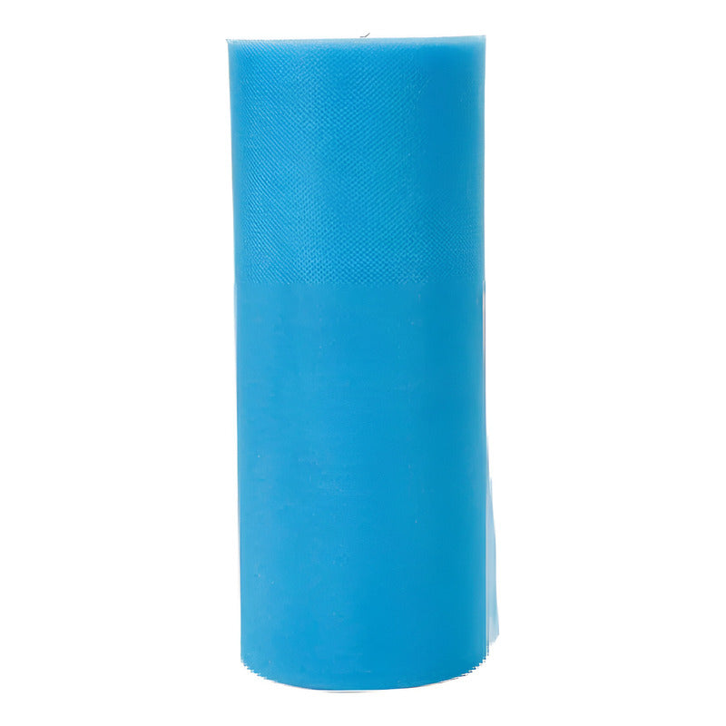 Tul Brillante Turquesa 15cm 10m Turquesa Rayas