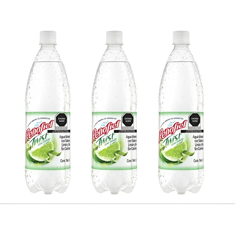 Agua Mineral Peñafiel Twist Sal Y Limón 6 Piezas De 1 Litro