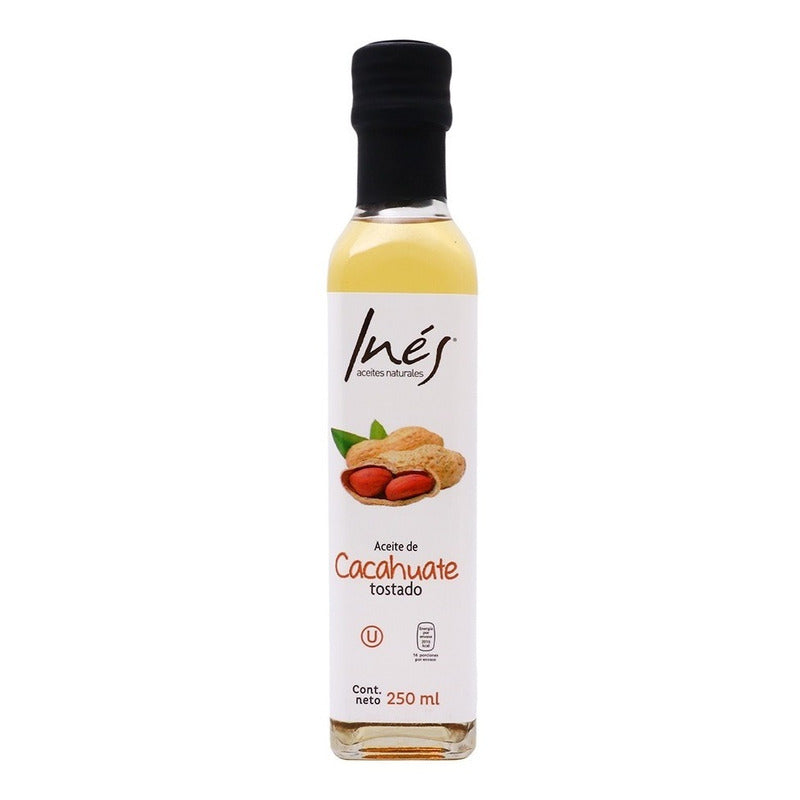 Aceite De Cacahuate Ines 250 Ml Ipg 3 Piezas