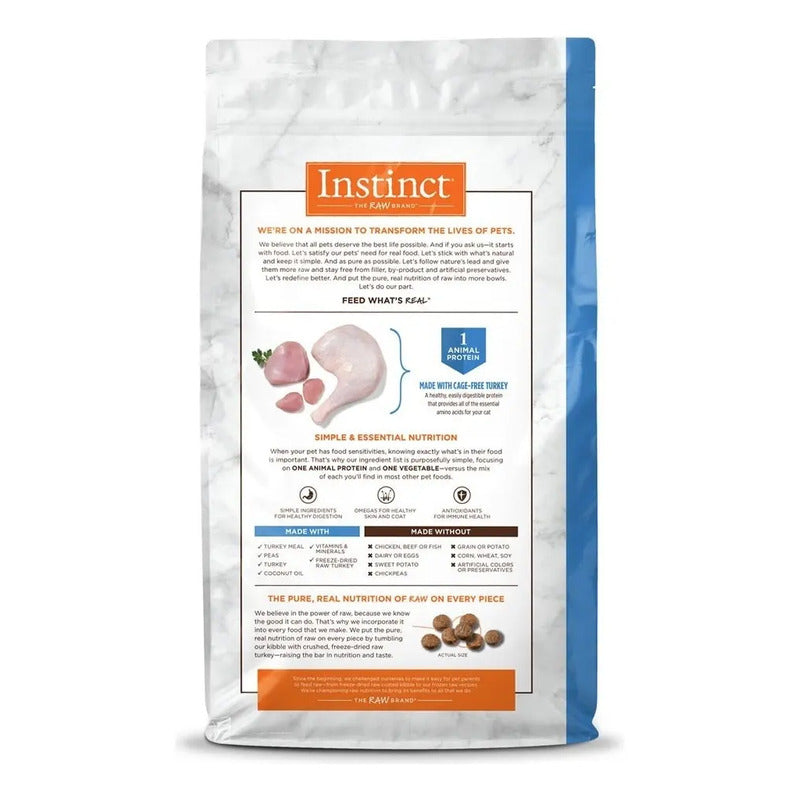 Croquetas Instinct Lid Pavo 5 Kg Para Gatos