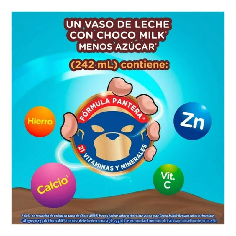 Chocolate Choco Milk 60% Menos Azúcar De 280 G (3 Piezas)