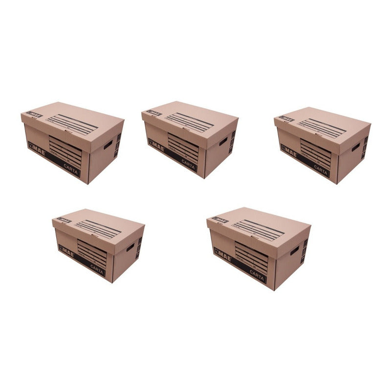Caja Para Archivo Tamaño Carta  Mae  5 Piezas