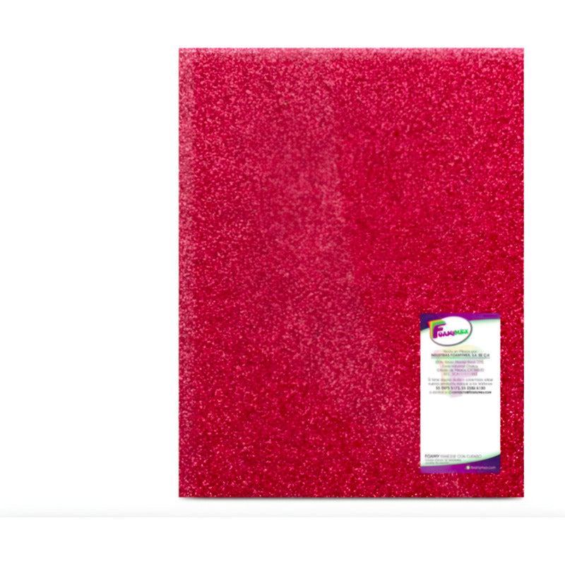 Foamy Color Rojo Tamaño Carta Paquete De 5 Pz Rojo Foamy T Cta Pq 5 Diam Rojo