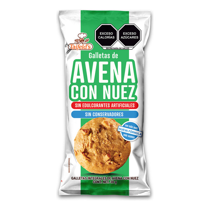 Galletas Taifeld's De Avena Y Nuez 600g Sin Conservadores Kosher