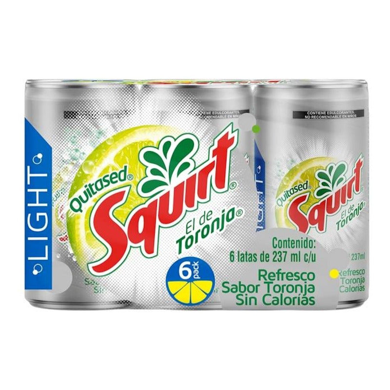 Refresco Squirt Light Mini Toronja 6 Latas De 237 Ml