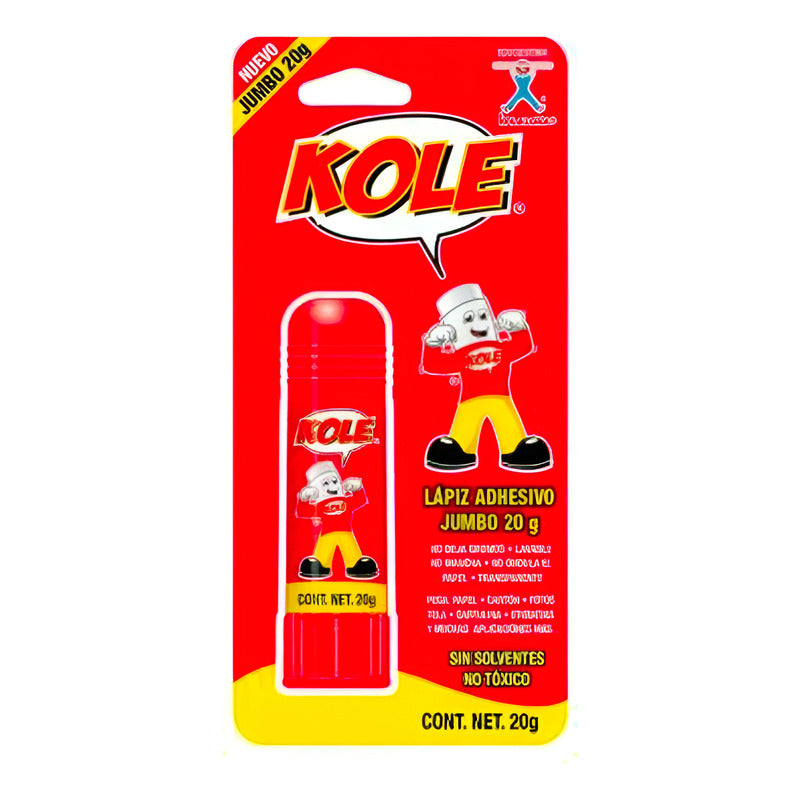 Lápiz Adhesivo Kole Jumbo 20 G Sin Color